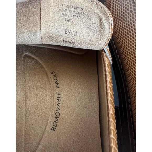 NWT Brioso Frisco Brown Lizard Emboss Leather
Loafers Slip On Comfort Shoes 8.5M - Picture 10 of 11